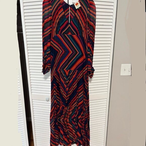 FARM RIO Sunset Stripe Maxi Dress In Multi - Picture 2 of 4